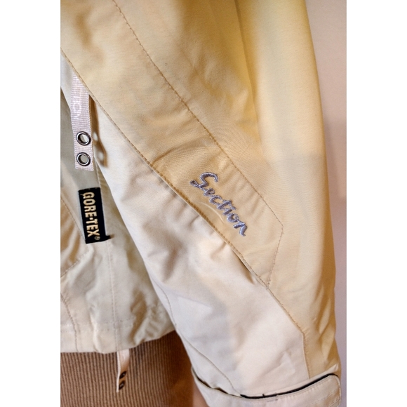 Gore-tex Waterproof Yellow Medium Weight Section Skii Rain Jacket - Picture 9 of 15